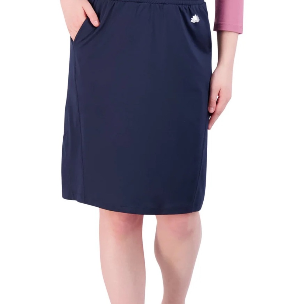Snoga  Navy Knee-Length travel skirt - Picture 7 of 9